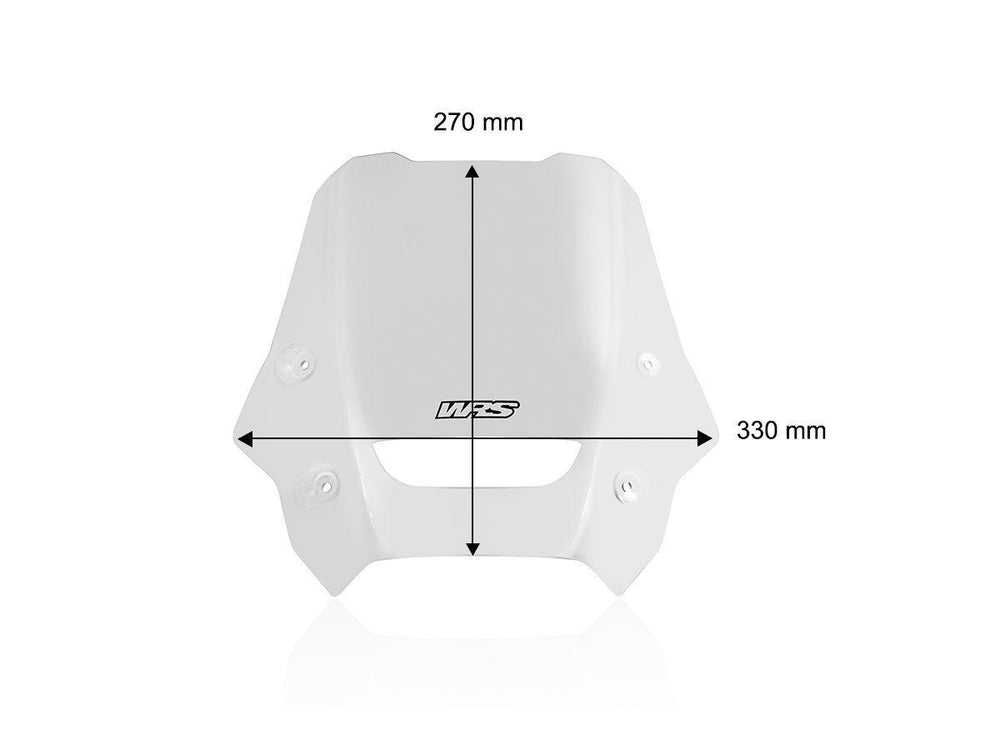 WRS Windscreen For Honda NX 500 A 2024-2026 27 cm (10-5/8") - Clear