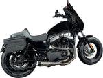 Slyfox High Noon Seat For Harley Davidson XL1200C 2004-2020 - Black