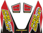Pro Circuit Ti-6 Exhaust Decals - Black Red White Yellow