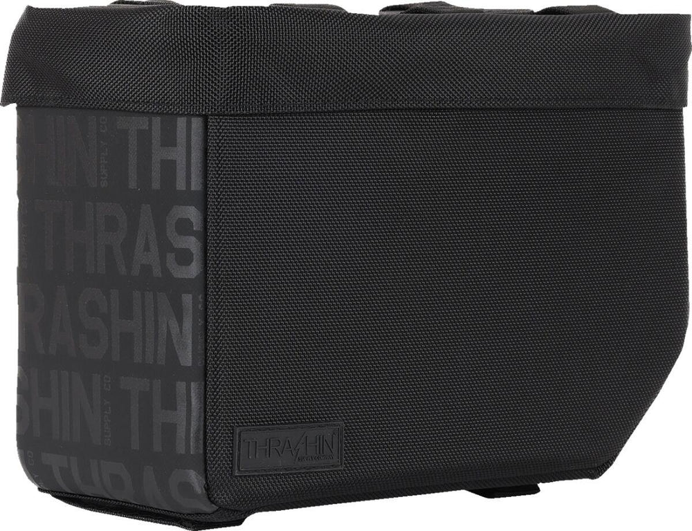 Thrashin Supply Co Escape Saddlebags - Black/Orange