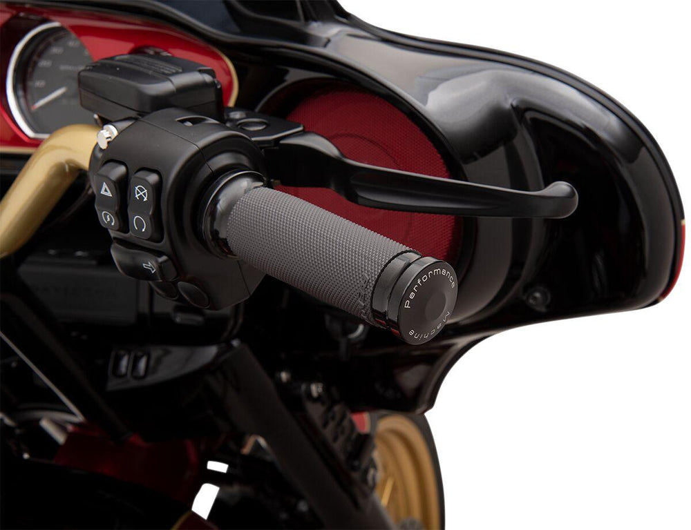 Performance Machine Contour Renthal Wrapped Grips For Harley Davidson FLDE 1750 2018-2020 - Black