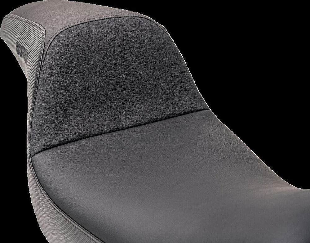 Slyfox The Drifter Seat For Harley Davidson FXD 1340 1996-1998 Black Logo/Carbon Fiber/Smooth - Black