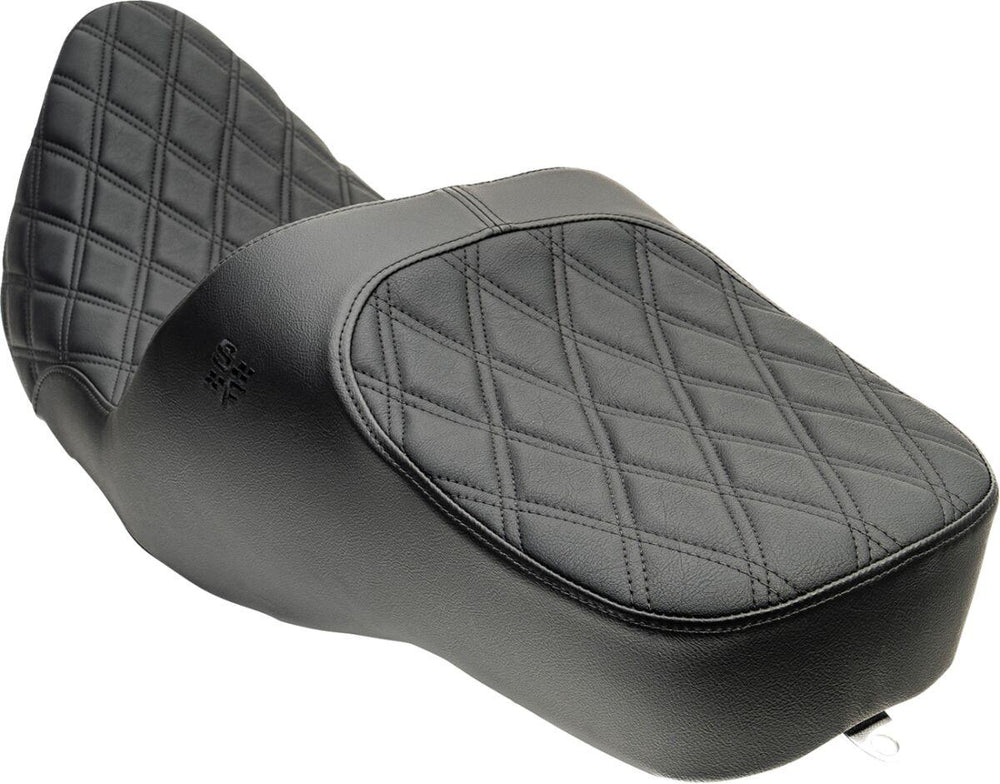 Slyfox Chariot Seat For Harley Davidson FLHX 1923 ABS 2024-2026 Black Logo/Double Diamond - Black