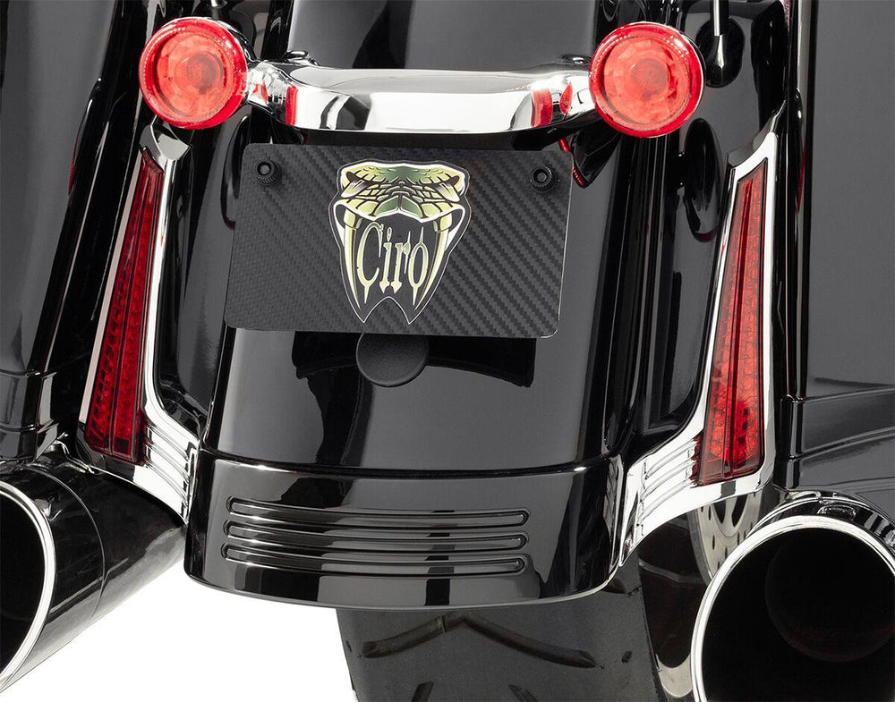 Ciro Filler Panel Lights For Harley Davidson FLHRXS 1750 ABS 2017-2018 Rear Red Chrome
