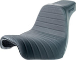 Slyfox High Noon Seat For Harley Davidson FLSB 1750 ABS 2018-2021 Black Logo/Classic Stitch - Black