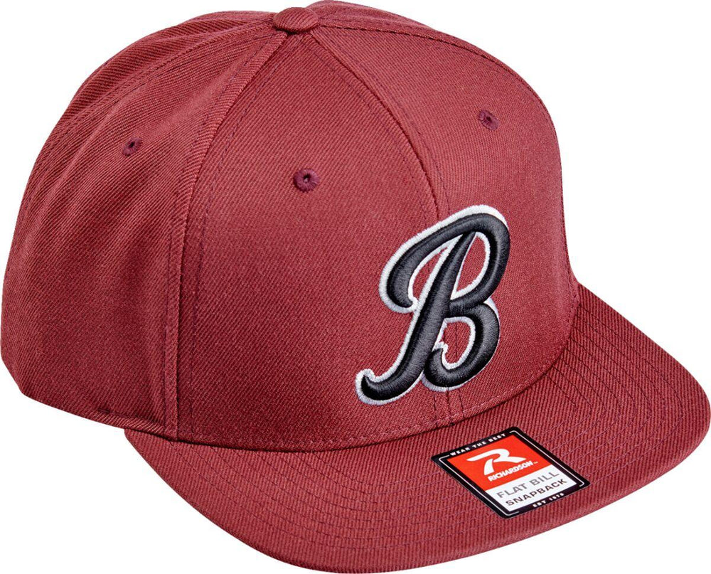 Biltwell Mens Adult Script B Hat One Size - Maroon