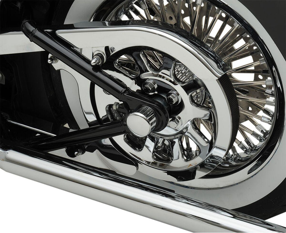 Drag Specialties Axle Caps For Harley Davidson FLD 1690 2012-2013 Rear - Chrome Silver