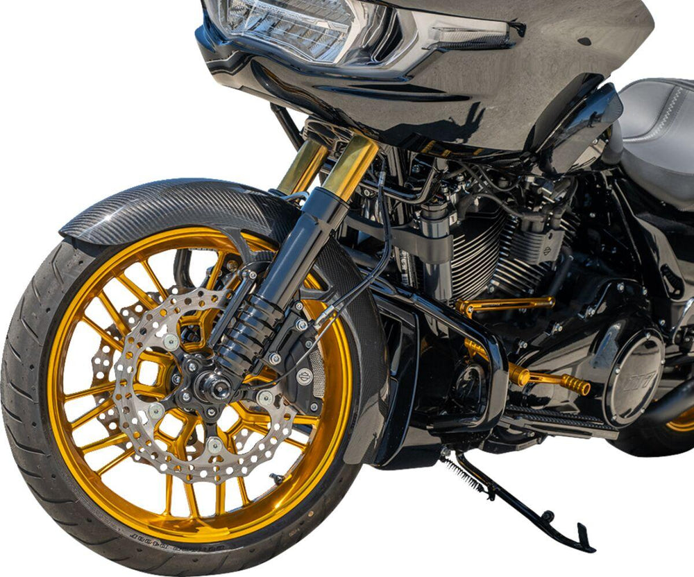 Arlen Ness Wrapper Fender For Harley Davidson FLHR 1450 1999-2003 48cm (19") Front - Black/Carbon Fibre