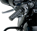 Drag Specialties Custom Rubber Grips For Harley Davidson FLD 1690 2012-2013 - Black