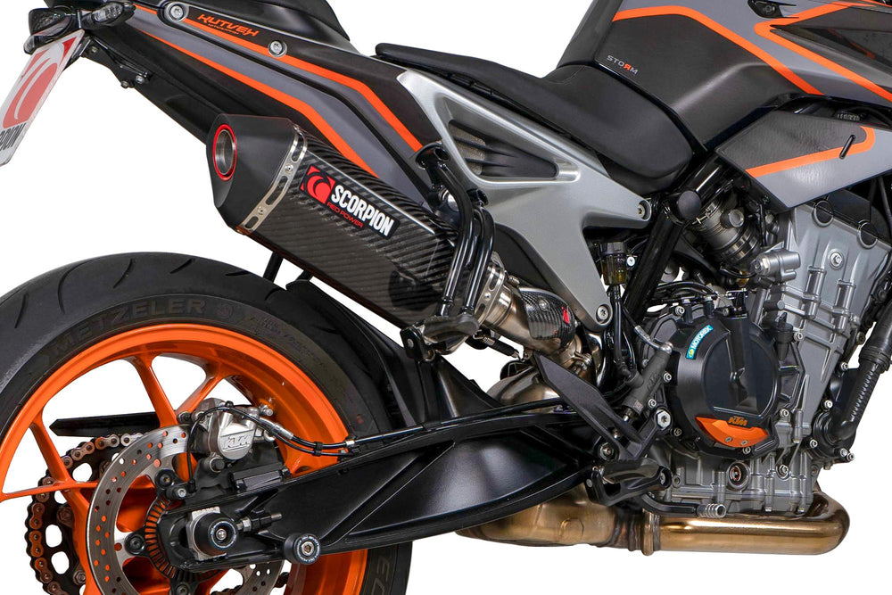 Scorpion Serket Parallel Slip-On Carbon Fibre For KTM 790 Duke 2022-2025