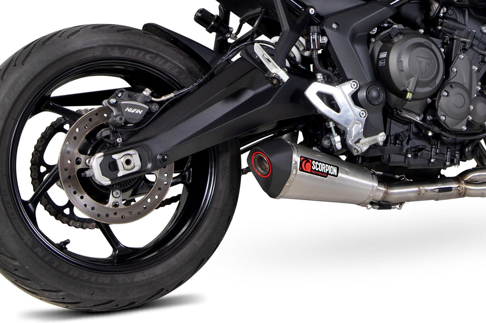 Scorpion Serket Taper Full System Stainless Steel For Triumph Tiger Sport 660 2022-2024