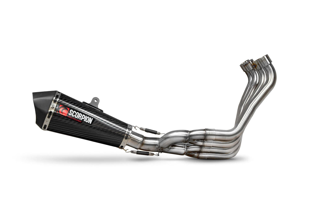 Scorpion Serket Taper Full System Carbon Fibre For Honda CB650R Neo Sports Cafe 2019-2023