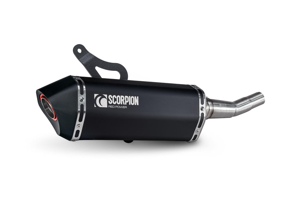 Scorpion Serket Parallel Slip-On Black Ceramic For Vespa GTS 310 2024-2025
