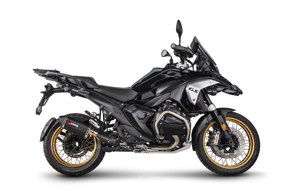 Scorpion Serket Parallel Slip-On Black Ceramic For BMW R 1300 GS 2023-2025