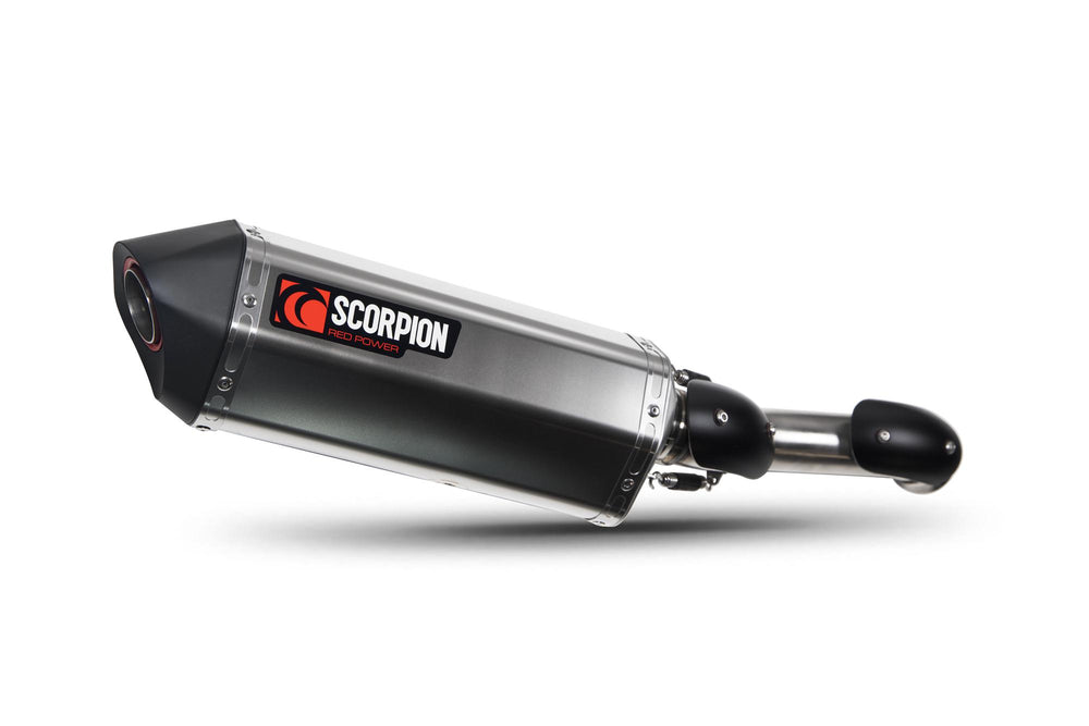Scorpion Serket Parallel Slip-On Titanium For KTM Adventure 790 2019-2020