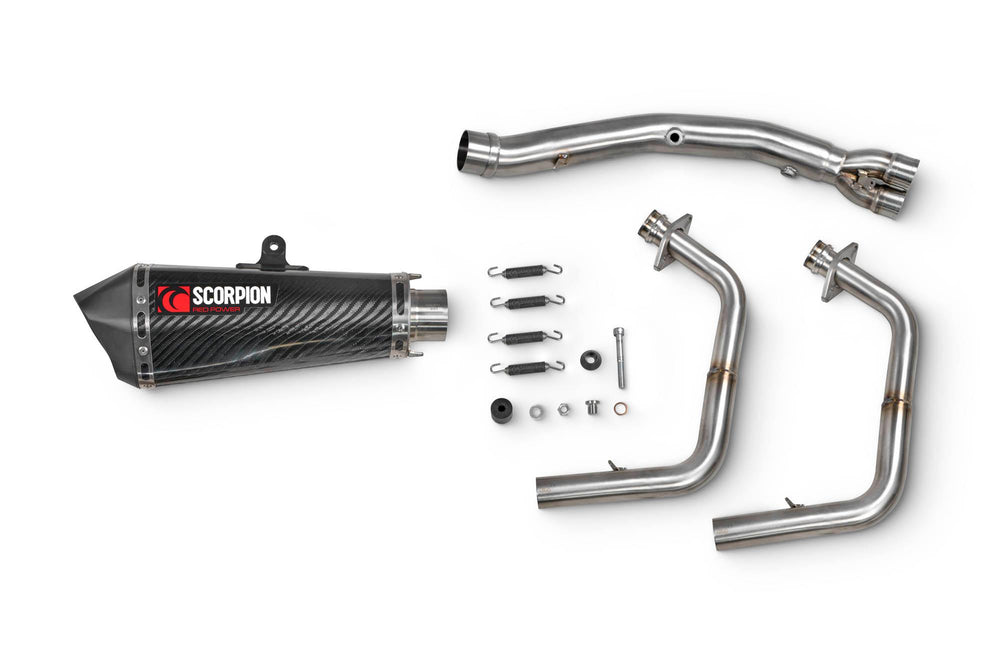 Scorpion Serket Taper Race System Carbon Fibre For Kawasaki Ninja 400 2018-2024