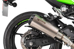 Scorpion Red Power Slip-On Titanium For Kawasaki Ninja 500 2024-2025