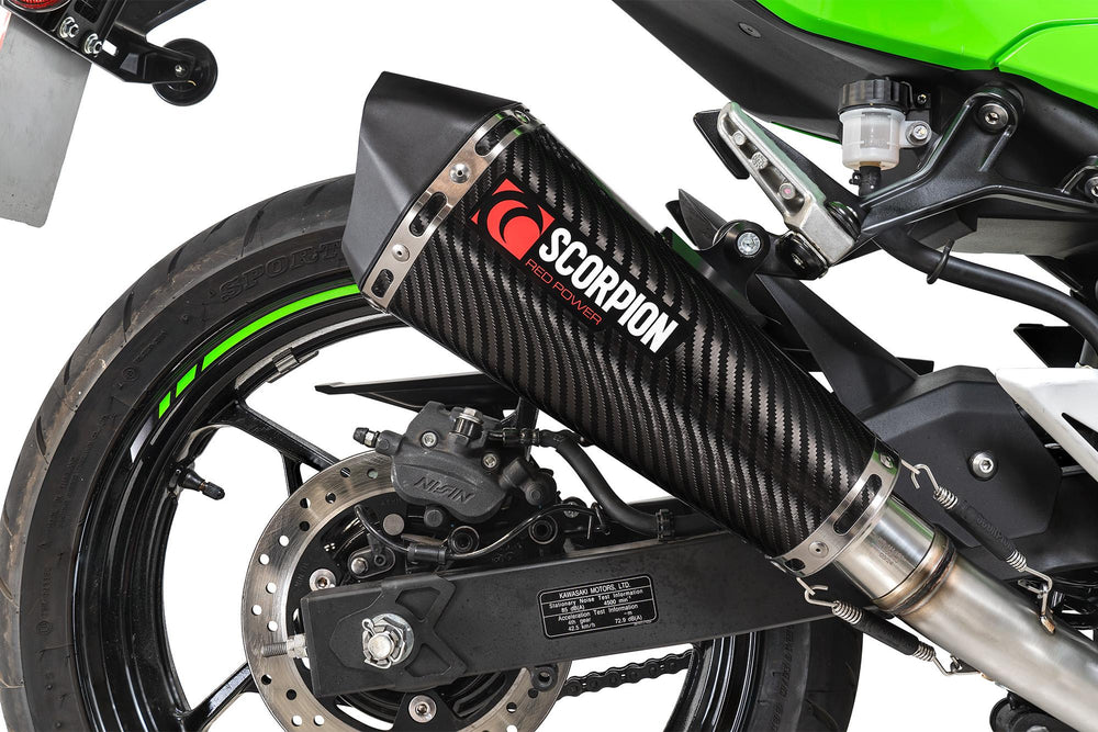Scorpion Serket Taper Race System Carbon Fibre For Kawasaki Ninja 500 2024-2025