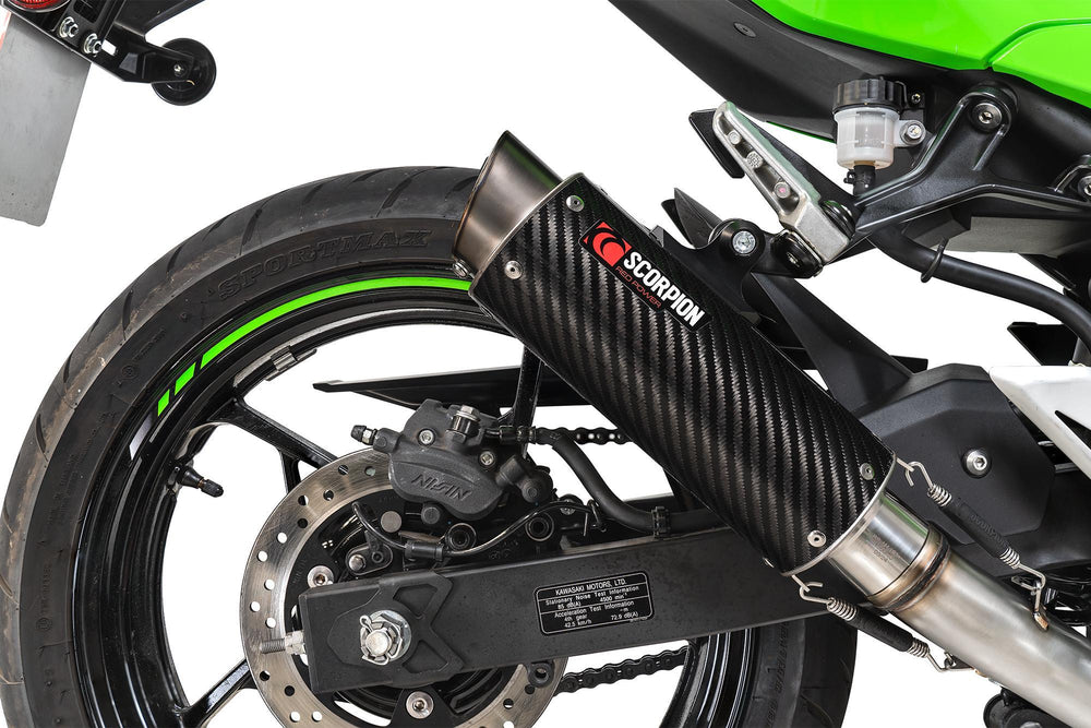 Scorpion RP1-GP Race System Carbon Fibre For Kawasaki Ninja 500 2024-2025