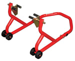 BikeTek Series 3 Front & Rear Track Paddock Stand Set - Red