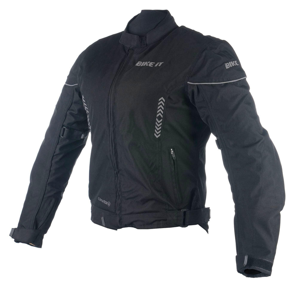 Bike It  Insignia Textile Ladies Waterproof Motorcycle Jacket Black