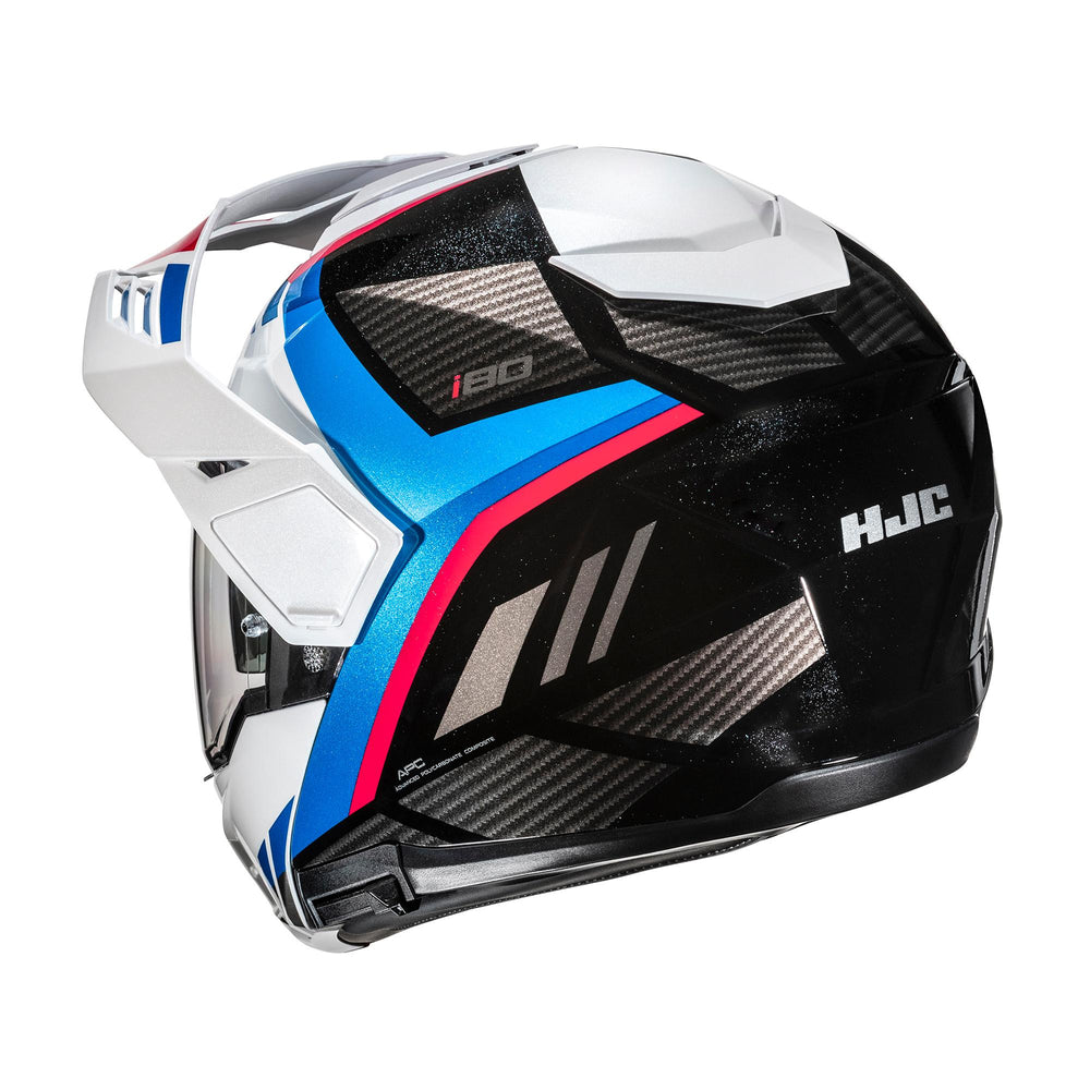 HJC I80 Imes MC21 White Blue Red Motorcycle Helmet
