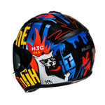 HJC C10 Fop MC23 Blue White Fluo Motorcycle Helmet