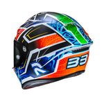 HJC RPHA 1 Binder Replica MC27SF Blue Orange  Motorcycle Helmet