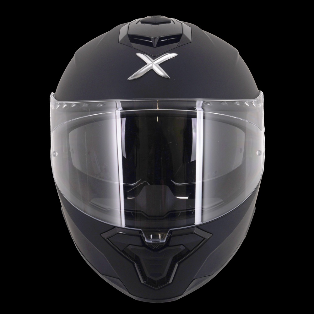 Axor Brutale Full Face Helmet With Dual Spoiler - Matt Black