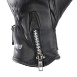 Bike It  AMP Road Leather Motorcycle Gloves Black/Red