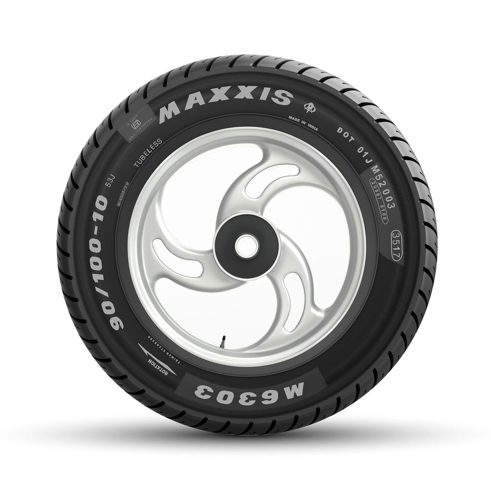 Maxxis M6303 53J TL Maxxis Scooter Rear Tyre For Suzuki UN125 Avenis 90/100-10"