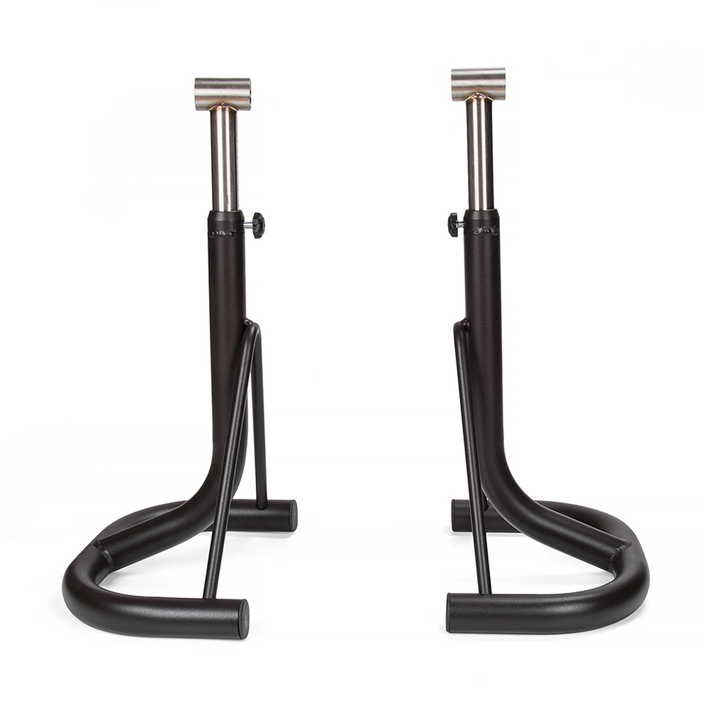BikeTek Footpeg Support Stands - Black