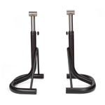 BikeTek Footpeg Support Stands - Black