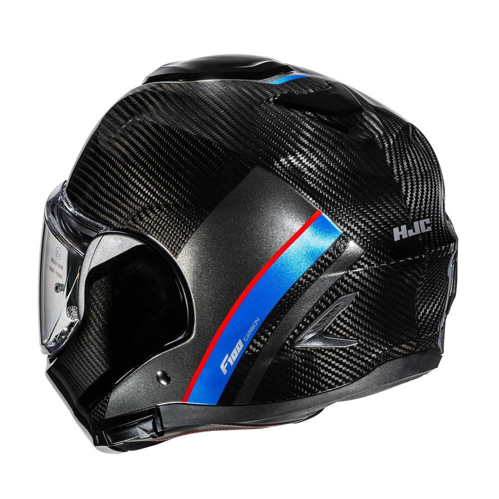 HJC F100 Carbon Stan White Blue Red MC21 Motorcycle Helmet