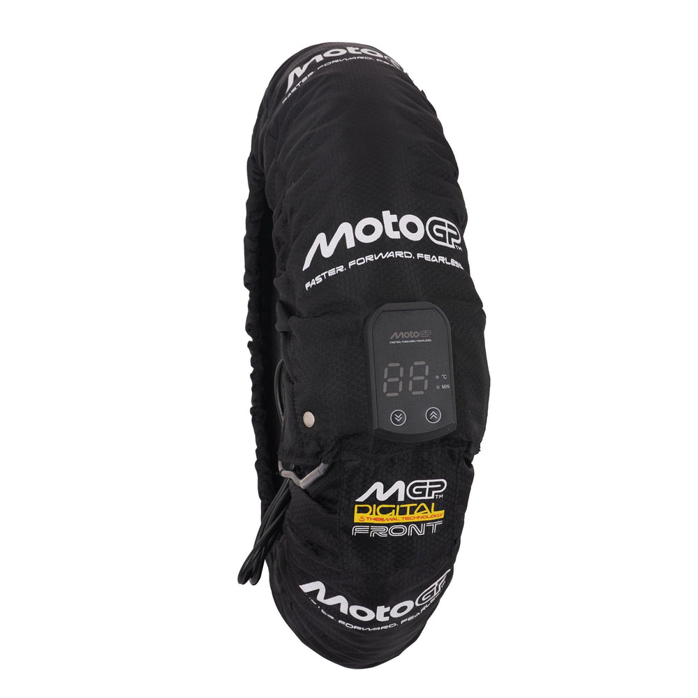 MotoGP Digital Tyre Warmers Set For Front 120/70-17" & Rear 180-190/55-17" With EU 2 Pin Plug