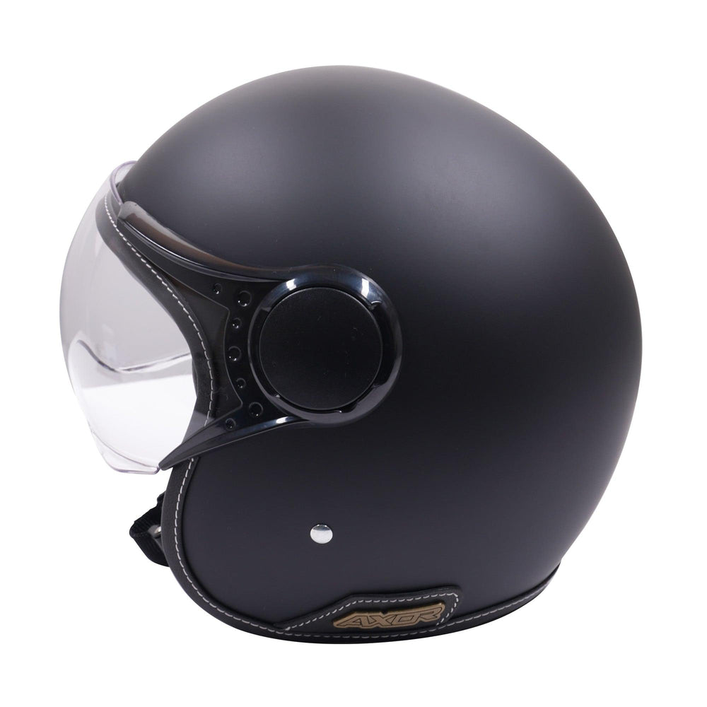 Axor Jet Open Face Helmet - Matt Black / Black