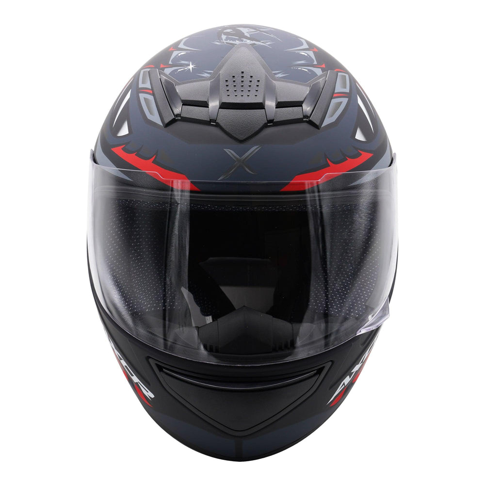 Axor Rage Full Face Helmet - Python Black Grey Red Matt