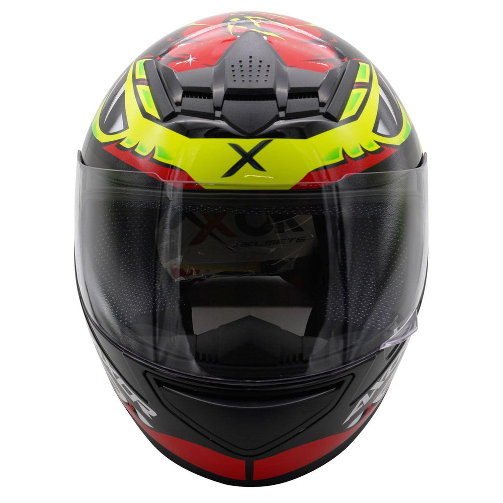 Axor Rage Full Face Helmet - Python Red Yellow Black Gloss