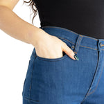 Oxford Original Approved AA Super Stretch Ladies Jean Mid Blue