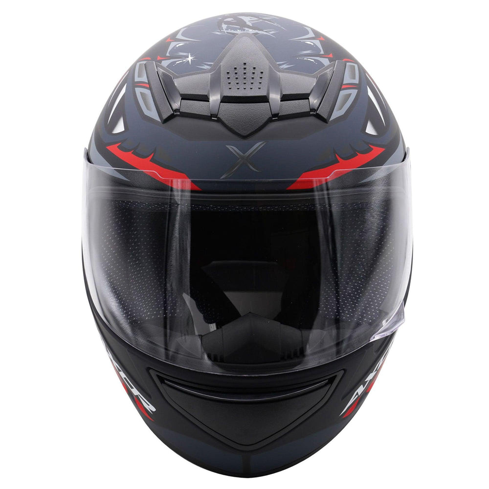 Axor Rage Full Face Helmet - Python Black Grey Red Matt