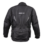 Bike It  Triple Black All-Weather Waterproof Adventure Touring Motorcycle Jacket
