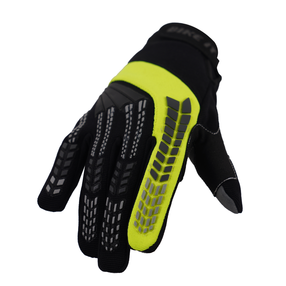 Bike It  Vapor-S Lightweight Motorcycle Gloves Black Yellow