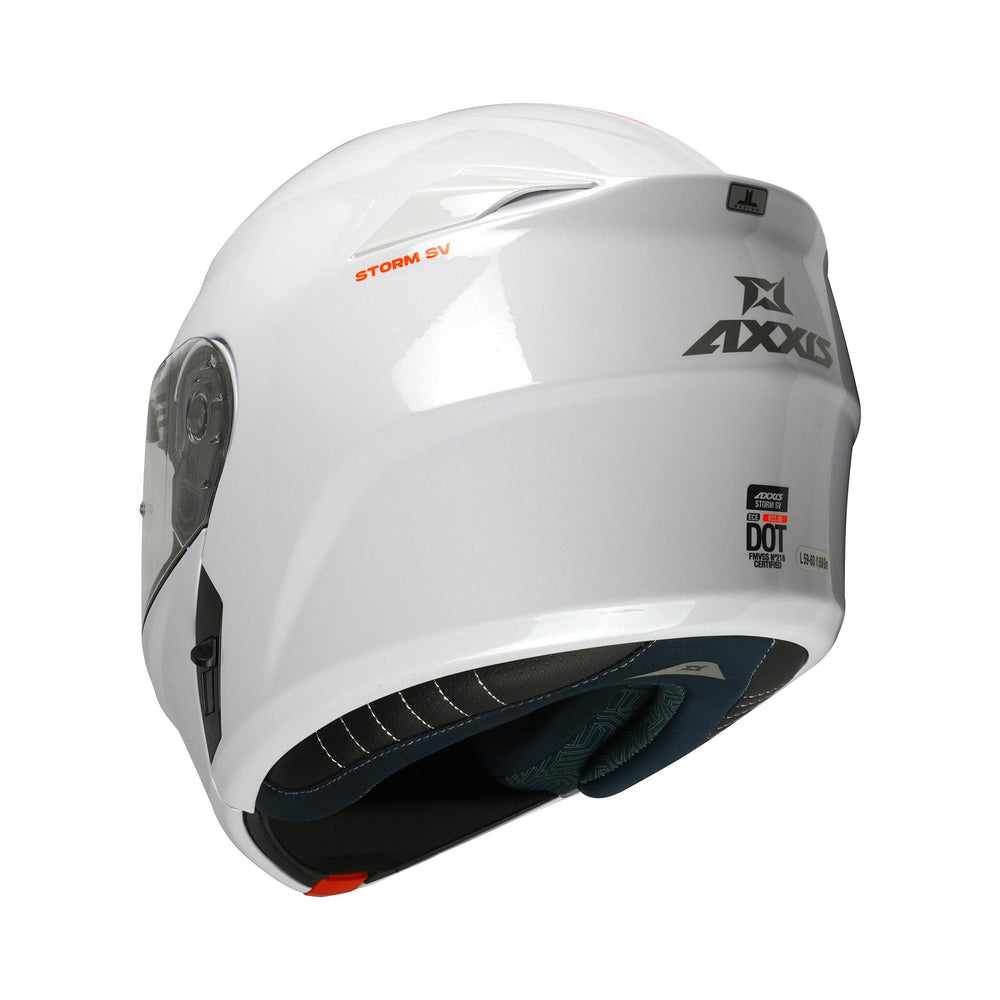 Axxis Storm SV A0 Gloss White Helmet 2206