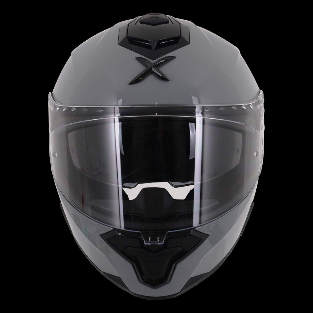 Axor Brutale Full Face Helmet With Dual Spoiler - Nardo Grey Gloss