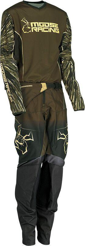Moose Racing Youth Agroid Jersey - Olive/Tan