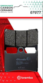 Brembo Prime Carbon Ceramic Brake Pads For Yamaha XP 500 T-Max 2008-2011 Front