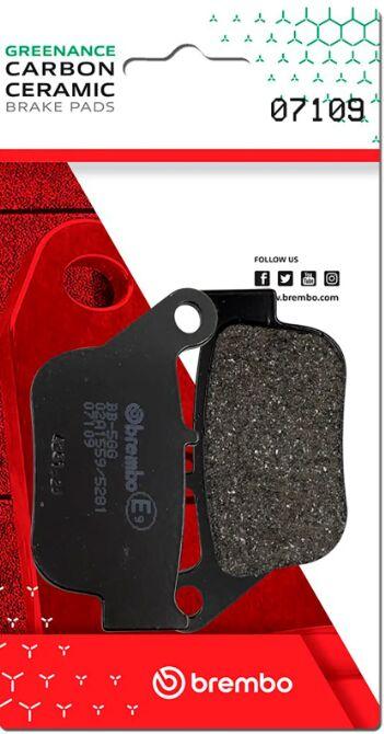 Brembo Prime Carbon Ceramic Brake Pads For Yamaha YP 250 R 2014-2016 Rear