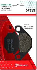 Brembo Prime Carbon Ceramic Brake Pads For Kymco Agility City 125 2011-2017 Rear