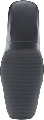 LE Pera Kickflip Daddy Long Legs Seat For Harley Davidson FLD 1690 2012-2013 Pleated w/Gripp Tape - Black