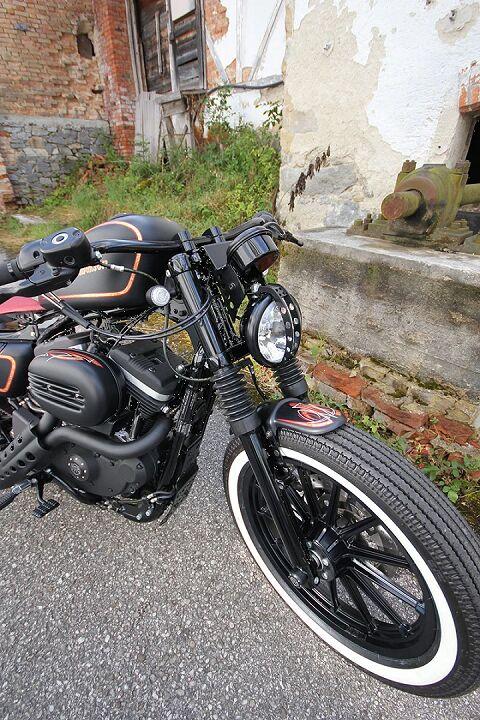 Cult Werk Fork Covers For Harley Davidson XL 883 1986-2009 Upper - Black
